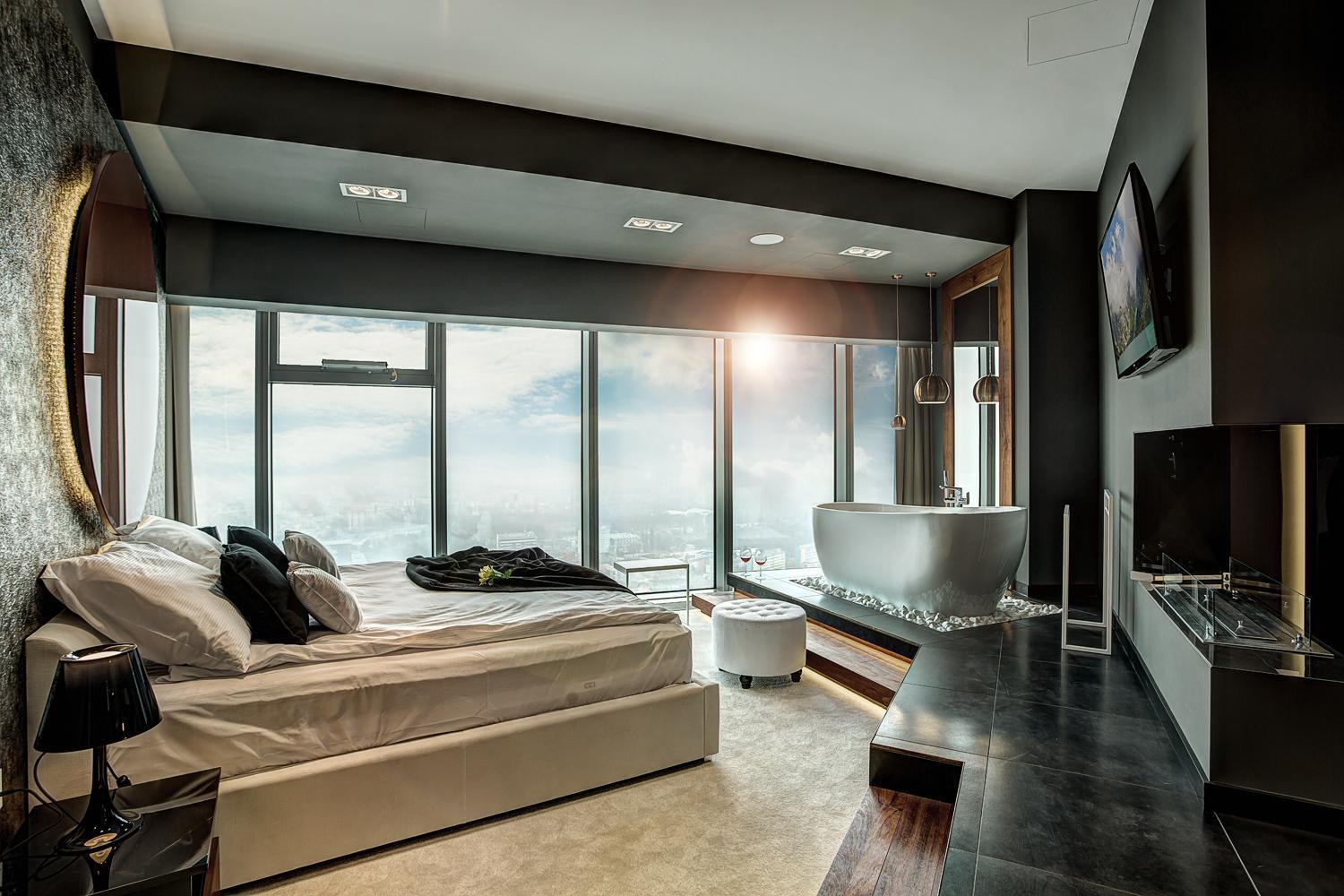 30Th+ Floor Apartments In Sky Tower Wroclaw Dış mekan fotoğraf